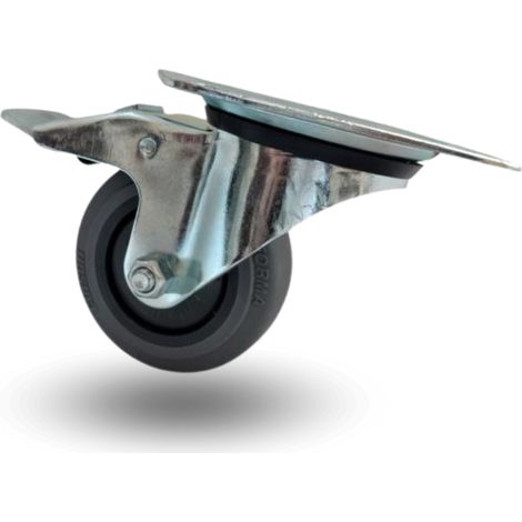 Rueda giratoria, juego de ruedas, freno, 100 mm, 150 kg, bppf, 1001, Performa (1/5)