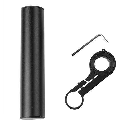 Support de téléphone et lampe pour vélo, tube alliage noir 10cm, accessoires guidon et cadre prolongateur (1/5)