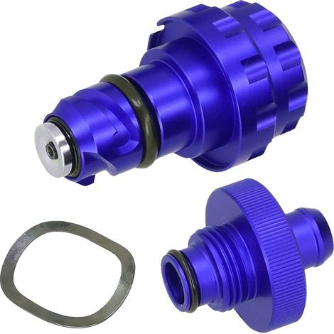 Oil Drain Plug Assembly with Magnetic End Aluminium Alloy Replacement for Ford F150 2015+(Blue )