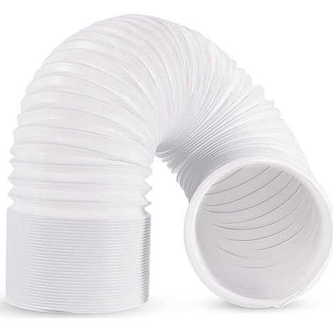 TOPOWN Tuyau Climatiseur Mobile 2m, Tuyau d'évacuation Climatiseur de 5,9 Pouces de Diamètre et 200cm de Longueur, Rallonge Gaine Climatiseur Mobile en Matièrè PP (1/5)