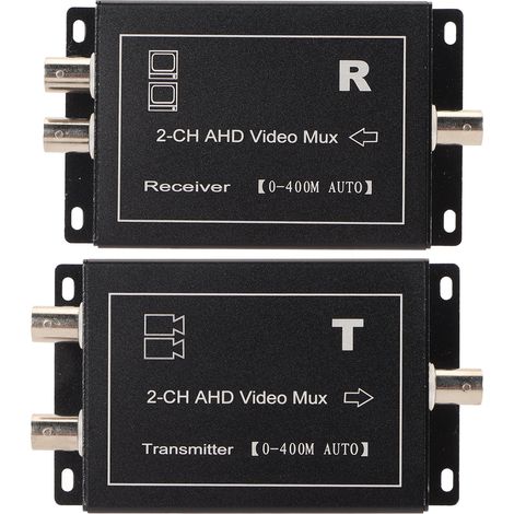 2-Kanal-400m-Videomultiplexer, AHD-CVBS-kompatibel, Hot-Swap-fähig, Plug & Play für Kameras