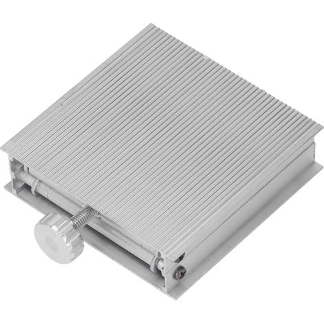 Plateforme élévatrice de laboratoire 90x90mm en aluminium réglable en hauteur manuellement pour outil de mesure support de levage argenté (1/5)