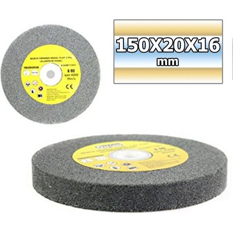 Trade Shop - Ranura De Discoteca Ranura Abrasivo Piedra Aluminio Oxidio Tipo Piso 150x20x16 Mm -