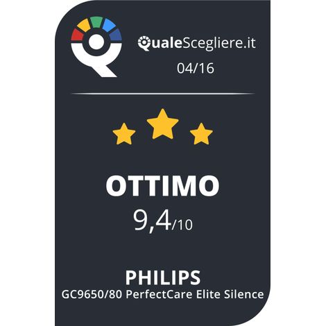 Philips PerfectCare Elite GC9650/80 Ferro da stiro con caldaia, 2400W, 1.8L