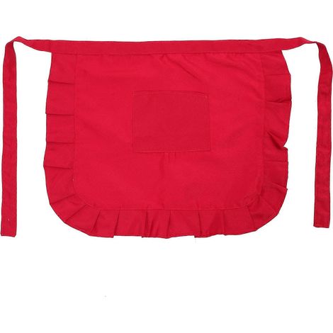 Demi-tablier premium pour femme – Motif floral, tablier de service pour serveuses, facile à nettoyer, idéal pour la cuisine, la restauration et les traiteurs. (1/5)