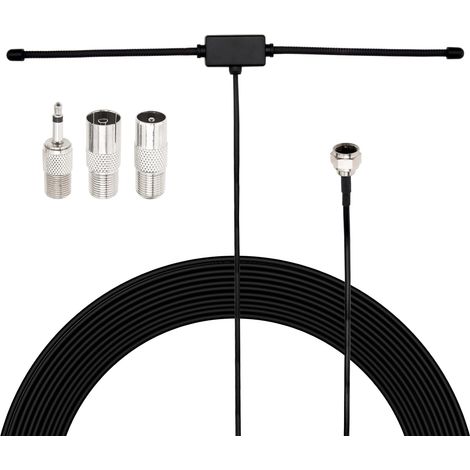 FM/Dab Radio Antenna Universal Adapters Compatible with HiFi Receivers/Home Theater - Enhanced Stereo Reception (1/5)