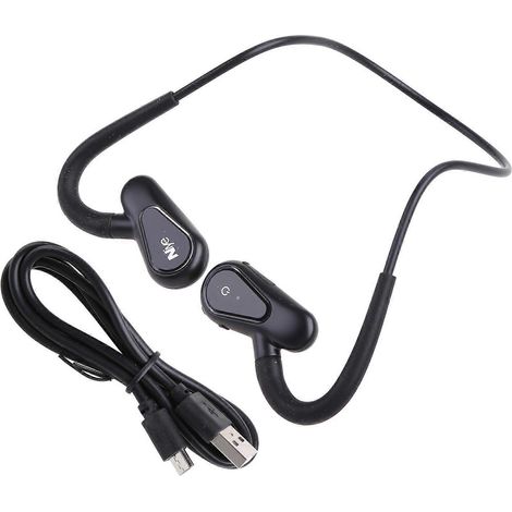 Kabellose Bluetooth 5.0-Sportkopfhörer mit Knochenleitung, offene Bauweise, schweißresistente Ohrhörer für Laufen, Gehen und Fitness, langanhaltender Tragekomfort (1/4)