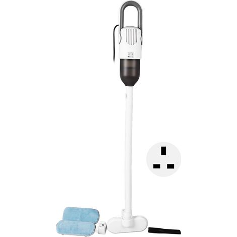 Aspirateur balai filaire blanc 220V prise UK, nettoyeur sol sans vapeur, léger et multifonction, avec réservoir d'eau, aspirateur à main compact (1/5)