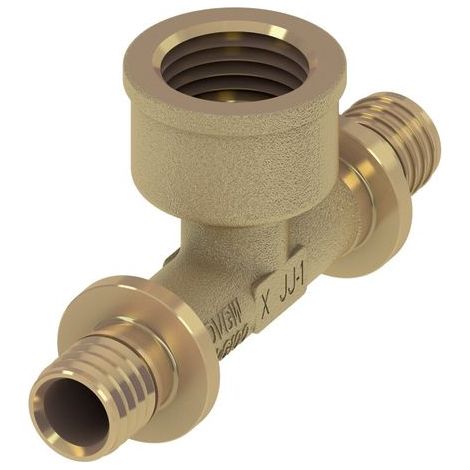 TECEflex T-Stück Rotguss d= 32mmx1 IG 32mm (1/2)