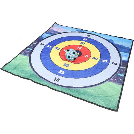 Jeu de football en intérieur avec tapis, cible et ballon de football pour enfants à partir de 3 ans et adultes. (1/5)