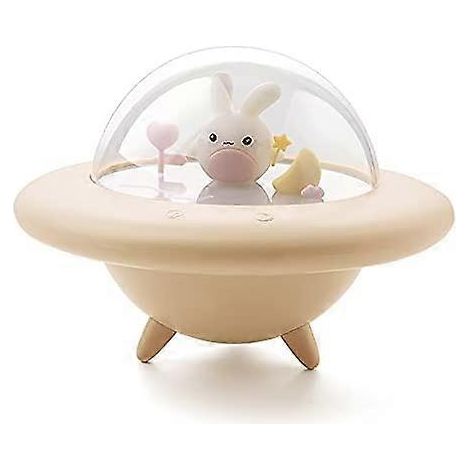 Veilleuse LED 2024 pour enfants, veilleuse lapin vaisseau spatial mignon, veilleuse bébé jaune avec télécommande et contrôle tactile (1/5)