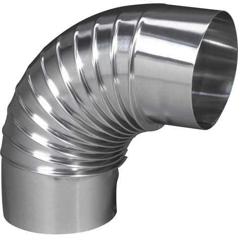 TEN EQ90° Plissée Aluminium 125 mm Gasanschluss