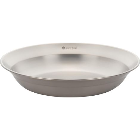 Plat de vaisselle en acier inoxydable, argenté, 20,1 cm x 4 cm (1/4)