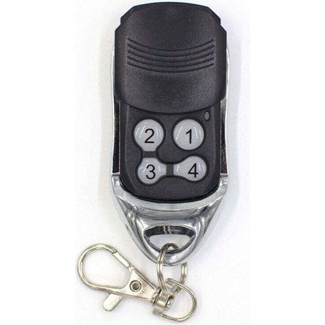 Télécommande Universelle Sans Fil 4 Boutons Pour Porte De Garage Et Voiture Noire (1/4)