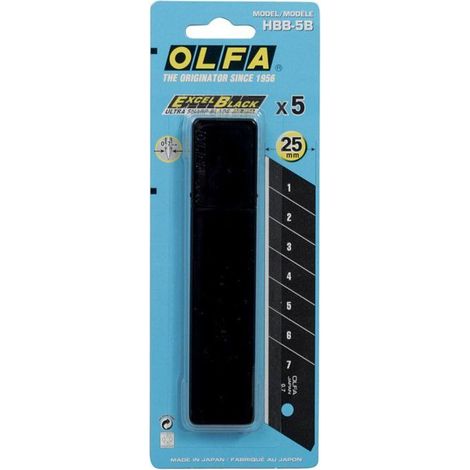 lames de cutter 'excel black' désignation etui de 10 lames sécables excel blacklargeur 25 mm (1/5)