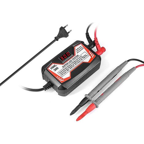 Testeur LED 18 W AC85V-265V, testeur de rétroéclairage TV, outil de maintenance TV LCD, testeur LED multifonction, prise S-EU, noir