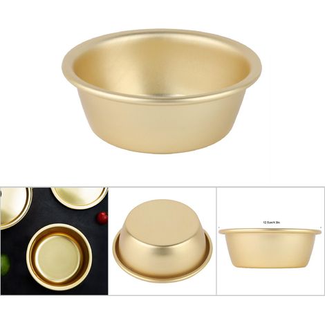 Olla de aluminio amarilla para ramen instantáneo, 16 cm/20 cm, con doble asa, segura y duradera. (1/5)