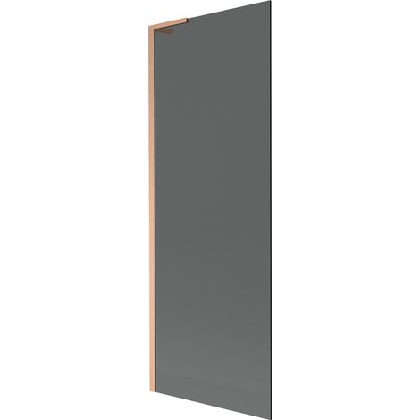 Mexen Next L paravento per vasca da bagno ad 1 anta 70 x 150 cm, grafite, rame spazzolato - 895-070-000-03-40-65 (1/5)