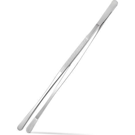 (300×10×10) Alfresco Küchenzange aus Edelstahl, 30 cm Grillzange, Profi-Toasterzange, Barbecuezange, Spaghettizange, Gebäckzange, geeignet für Küche, Grill und Restaurant (1/5)