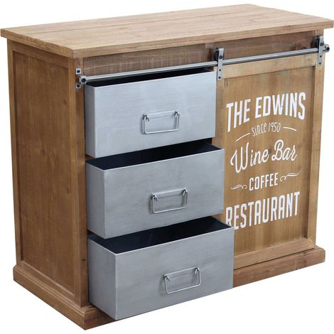 EDWINS - madia in legno e acciaio (1/4)