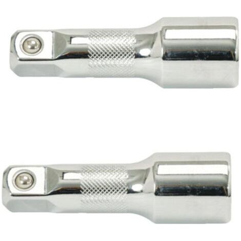 Rallonge 1/2 pouce longueur 75 mm finition chromée pour outils professionnels (1/2)