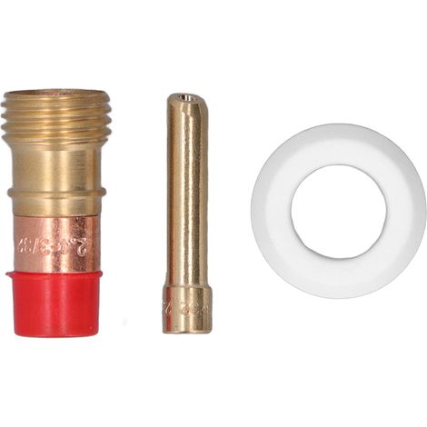 Kit de remplacement pour lampe à souder TIG : couvercle avant en PTFE, lentille de gaz et collecteur pour pistolet WP17
