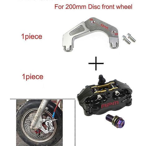 Étrier de frein de moto Rpm, disque de 82 mm, pour scooter Yamaha Aerox Jog Bws Nmax Xmax Rsz Wisp Force Dirt Pit Bike Grom Dio--200 Noir A (1/5)