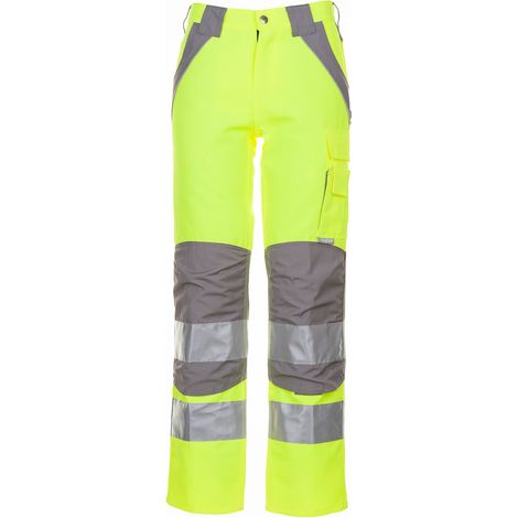 PLANAM Plaline Warnschutz Bundhose gelb/zink 52 (1/5)