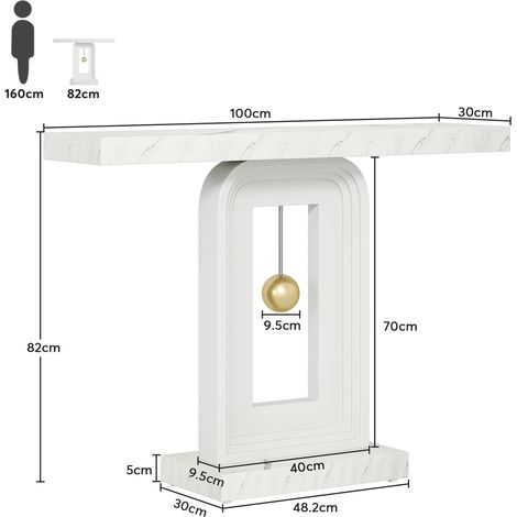 Table d'appoint étroite, table de salon moderne, présentoir à plantes, table d'affichage design, meuble d'appoint pour canapé (1/5)
