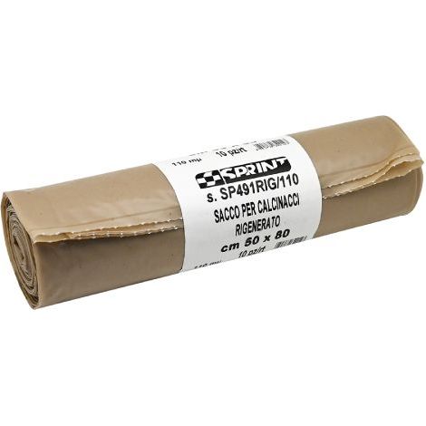 Rubble bags, 10 pieces, extra-resistant thickness, 110 m, 50 x 80 cm, recycled rubble bags