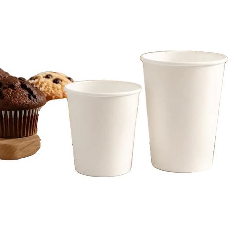 Vasos de papel, capacidad de 118 ml (4 oz), perfectos para eventos, color verde militar. (1/2)