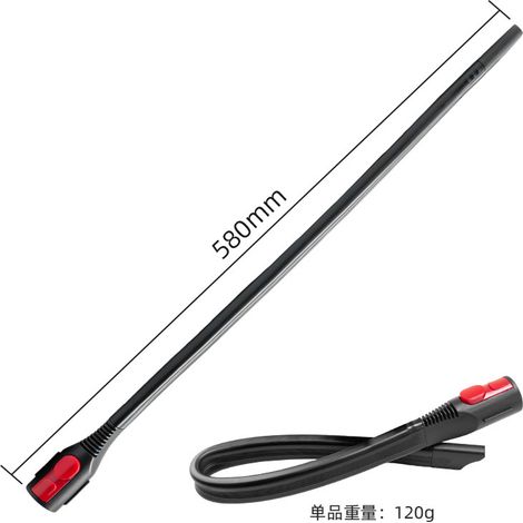 Compatible avec les accessoires pour aspirateurs Dyson V8, V7, V10 et V11 : embout long, souple et plat, et tête d’aspiration plate étendue. (1/3)