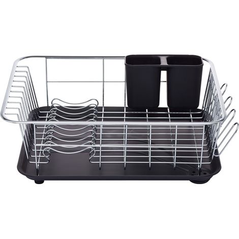 SINK MANAGEMENT Abtropffläche verchromt in silber, Edelstahl, 15,5 x 30,5 x 42 cm