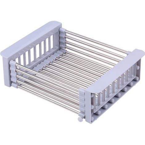 Dish Drying Rack Over Sink Drying Vegetable Holder Stainless Steel Fruit Washing Drainer (1/5)