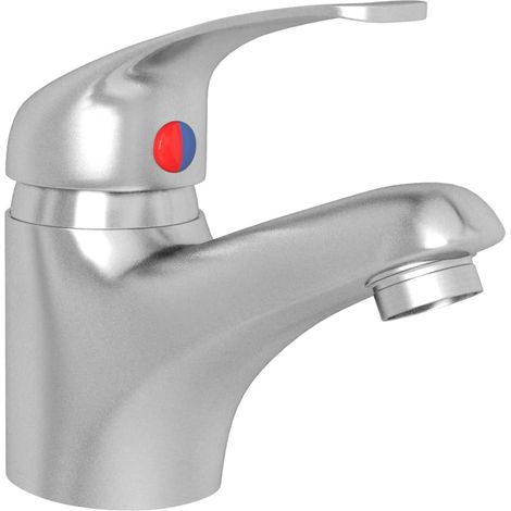 Miscelatore per lavabo rubinetto da cucina miscelatore per bagno rubinetto per lavabo da interni 13x10 cm argento 020003499
