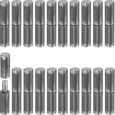 30Pcs Charnières À Barillet Soudables, 2-3/4" x 9/16" Acier Au Carbone Lourd Détachables À Souder Pour Porte Battante Métallique Portail Rampe De Remorque (1/5)