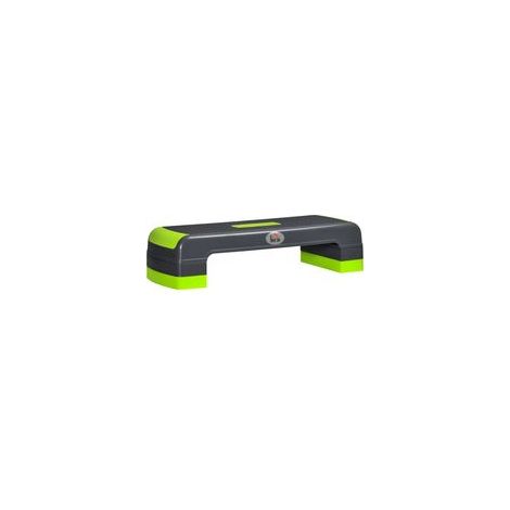 Aerobic-Fitness-Stepper, 3-fach höhenverstellbar, rutschfeste Oberfläche, 78 x 28 x 20 cm, grün und grau