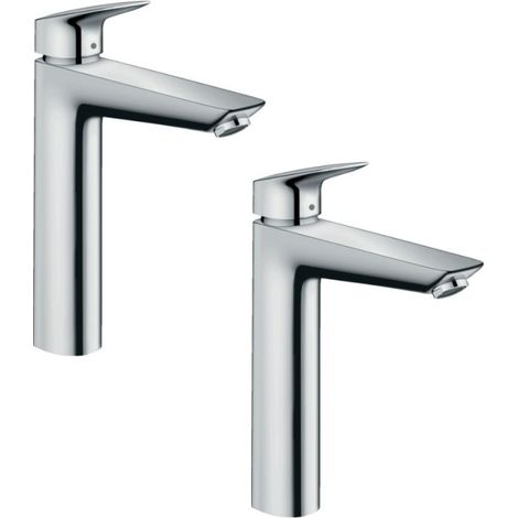 Lot de 2 mitigeurs lavabo HANSGROHE Logis 190 - Taille L