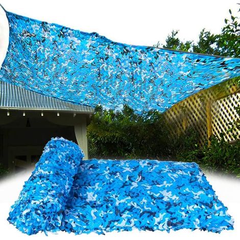 Filet De Camouflage Léger, Filet De Protection Solaire Bleu, Camping, Bâche De Voiture, Camping Filet D'ombrage (Size : 1.5x10m) (1/5)