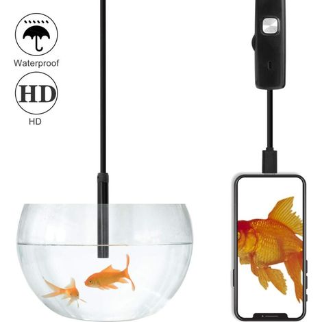 Endoscopio USB da 7 mm per Android, endoscopio impermeabile CMOS HD 2 in 1 per smartphone (1 m) (1/4)