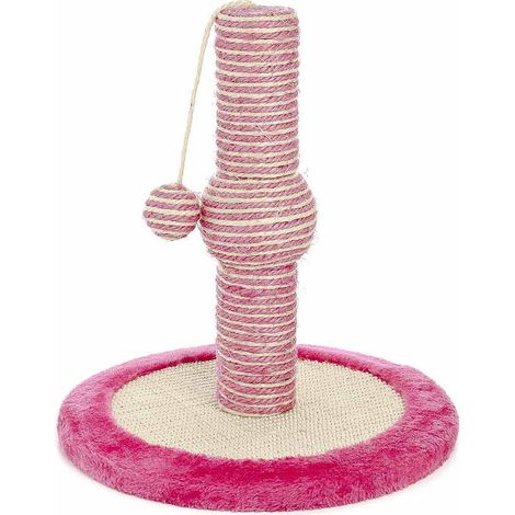 Tiragraffi Baby a colonna con gioco pendente per gatti - blu (1/2)