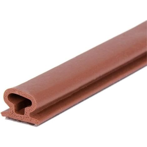 Hochleistungsfähiger, selbstklebender Silikonkautschuk-Dichtungsstreifen, Schalldämmstreifen für Sicherheitstüren und -fenster (10 mm x 6 mm) (1/4)