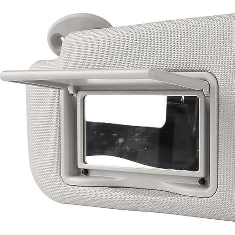 Pare-soleil gauche côté conducteur, gris haute dureté, avec miroir de courtoisie pour Toyota Corolla E170/E180 (2014-2019), référence 74320-02B21-B0. (1/4)