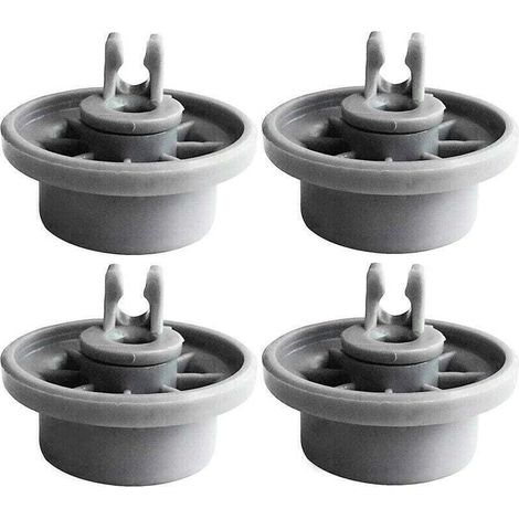 Roulettes Universelles Lave Vaisselle Set de 8 Roues pour Panier Inférieur Compatible Bosch Siemens Neff
