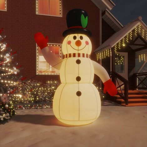 vidaXL Muñeco de nieve inflable con LEDs 300 cm (1/5)