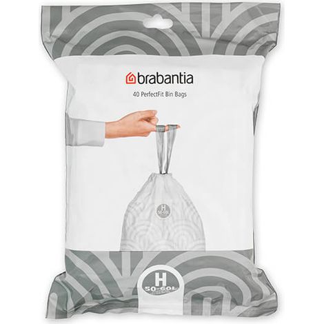 Brabantia PerfectFit Bags H 50-60 litre Dispenser Pack of 40 bags (1/5)