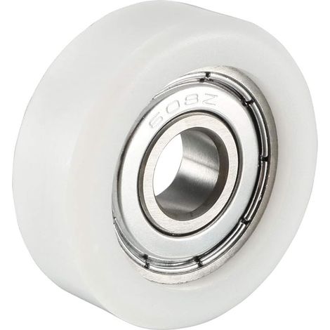 8x32x12mm Rouleau Roue libre Poulie de roulement Convoyeur guide coulissant Roue roulante équipement mécanique entraînement portes fenêtres blanc (1/4)