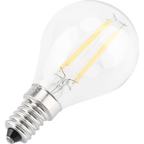 Ampoule LED à filament 4W E14 G45, 220V, blanc chaud (1/5)