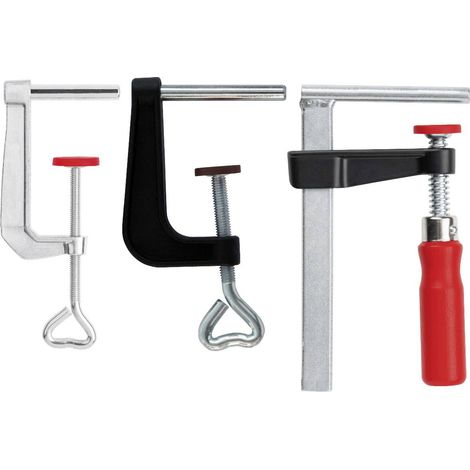 Bessey – Etau de table TK6 – Serrage 60 mm – Diamètre de perçage 8 mm – Hauteur mâchoire 22 mm – Accessoire pour presse d'atelier (1/5)