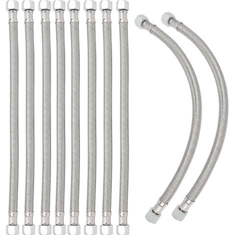 Tuyau silencieux sans huile pour compresseur d'air, 10 pièces, 3/8 chanfrein, acier moulé, 42 cm, élément de frein (1/5)